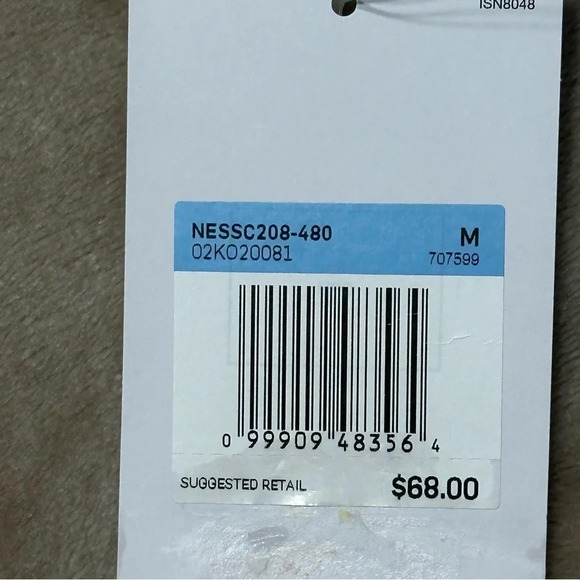 Nike Swim Racerback Blue & White Striped Tankini Top Size Medium - Picture 7 of 9